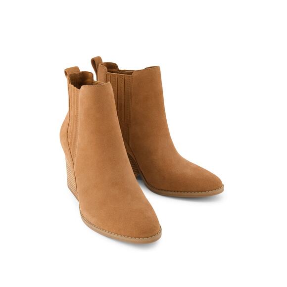 NWB: TOMS Noa Ankle Boot Brown Sugar Suede 8.5 - Picture 2 of 10